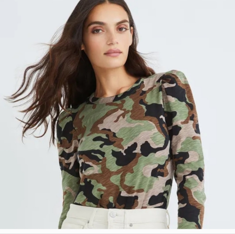 Veronica Beard Camouflage Top
